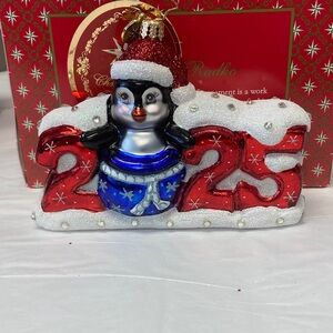 Christopher Radko Penguin 2025 Ornament